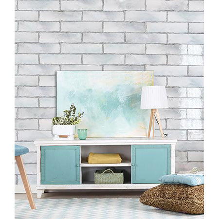Maniscalco - Pilbara Habitat 3 in. x 12 in. Ceramic Tile - Mother Of Pearl Installed
