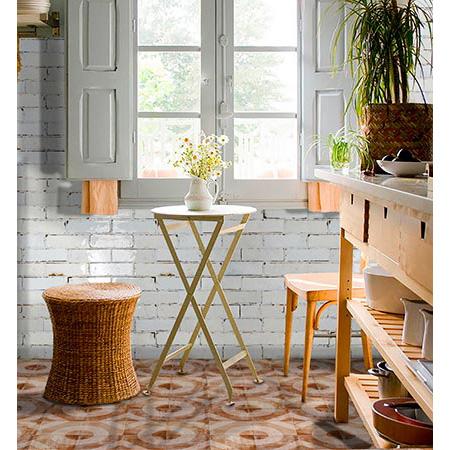 Maniscalco - Pilbara Habitat 2.5 in. x 8 in. Ceramic Tile - Parchment Installed