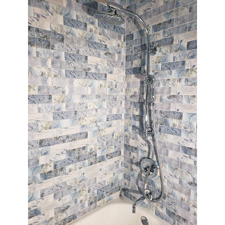 Maniscalco - Pilbara Habitat 2.5 in. x 8 in. Ceramic Tile - Tidal Installed
