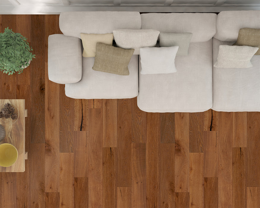LW Flooring - Vintage Elegance - 7.5" x 74 3/4" - Engineered Hardwood - Mantua Top View