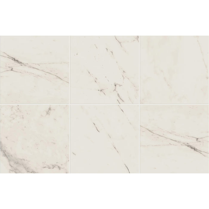 Marazzi - Classentino Marble 24 in. x 24 in. Porcelain Tile - Palazzo White Polished