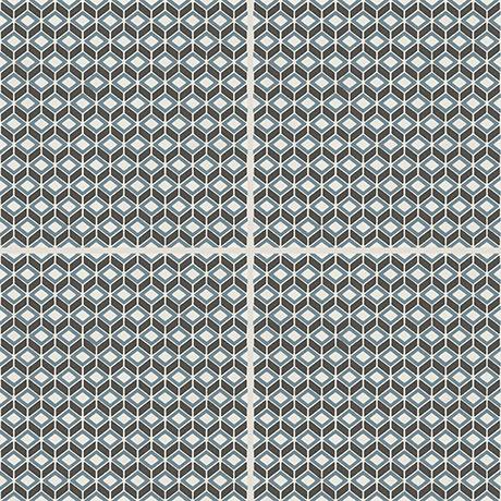 Marazzi - D_Segni™ Glazed Porcelain Deco Tile - Chalk/Midnight