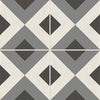 See Marazzi - D_Segni Double Diamond- Porcelain Deco Tile - Smoke Blend