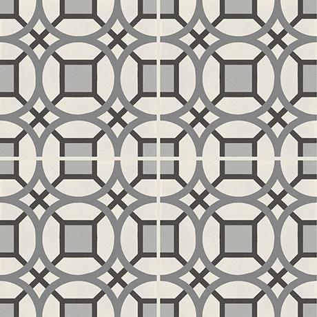 Marazzi - D_Segni Kaleido - Porcelain Deco Tile - Chalk/Midnight