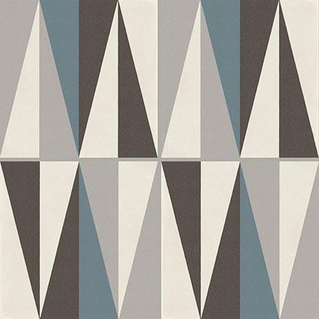 Marazzi - D_Segni™ Peak - Porcelain Deco Tile - Chalk/Midnight