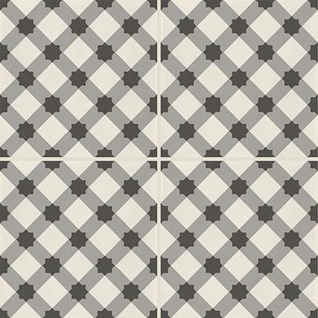 Marazzi - D_Segni™ Plaid - Porcelain Deco Tile - Chalk/Midnight