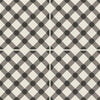 See Marazzi - D_Segni Plaid - Porcelain Deco Tile - Chalk/Mud