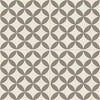 See Marazzi - D_Segni Stella - Porcelain Deco Tile - Chalk/Mud Blend