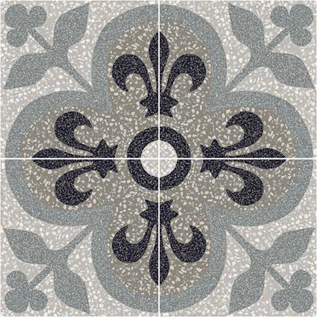 Marazzi - D_Segni™ Terrazzo - Deco Porcelain Tile - Fleur-de-lis