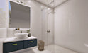 Tesoro - Marrow Collection - 3 in. x 12 in. Ceramic Wall Tile - White Installed