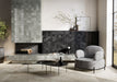 Bellagio - Martha's Manor Collection - 4" x 5" Ceramic Hex Tile - Montigo Chimeny wall installation