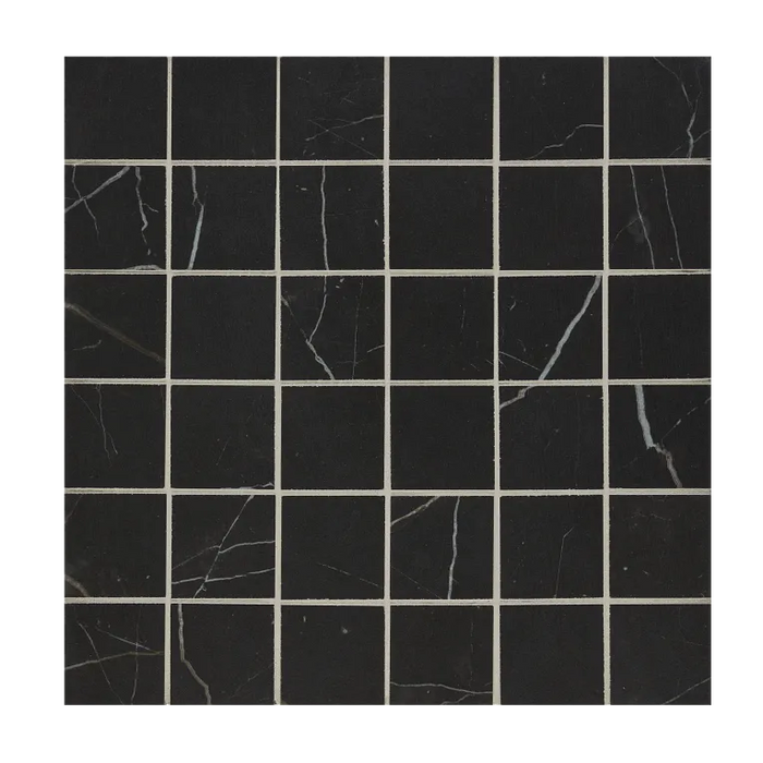 Arizona Tile - Marvel - 2" x 2" - Rectified Porcelain Mosaic - Black Atlantis