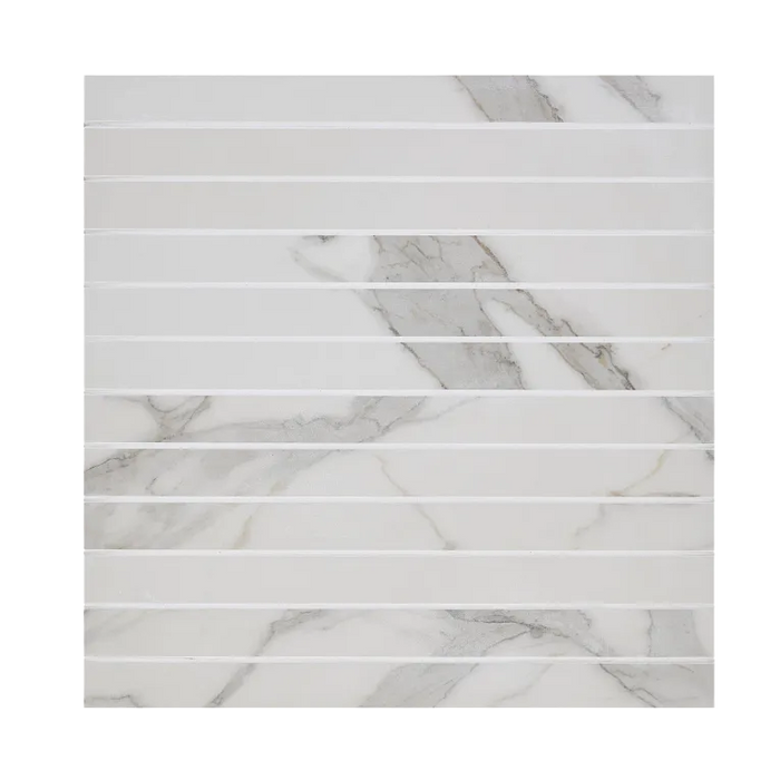 Straight Stack Tile Lay Arizona Tile - Marvel - Straight Stack Mesh - Rectified Porcelain Mosa ...