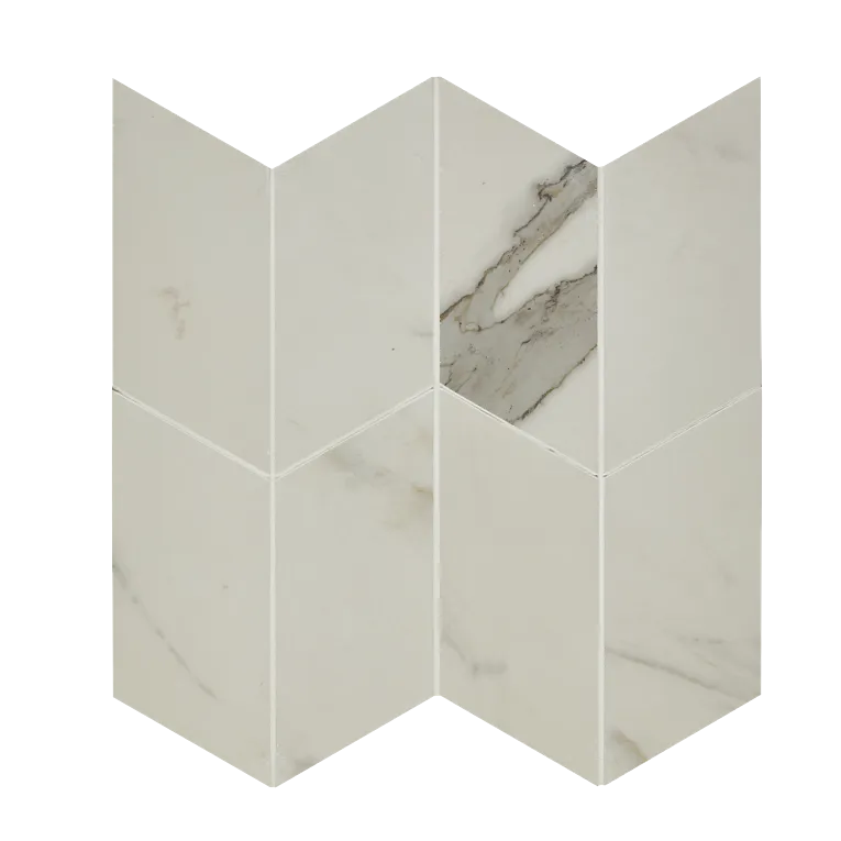 Arizona Tile - Marvel - Archer Mesh Polished - Rectified Porcelain Mosaic - Calacatta Extra