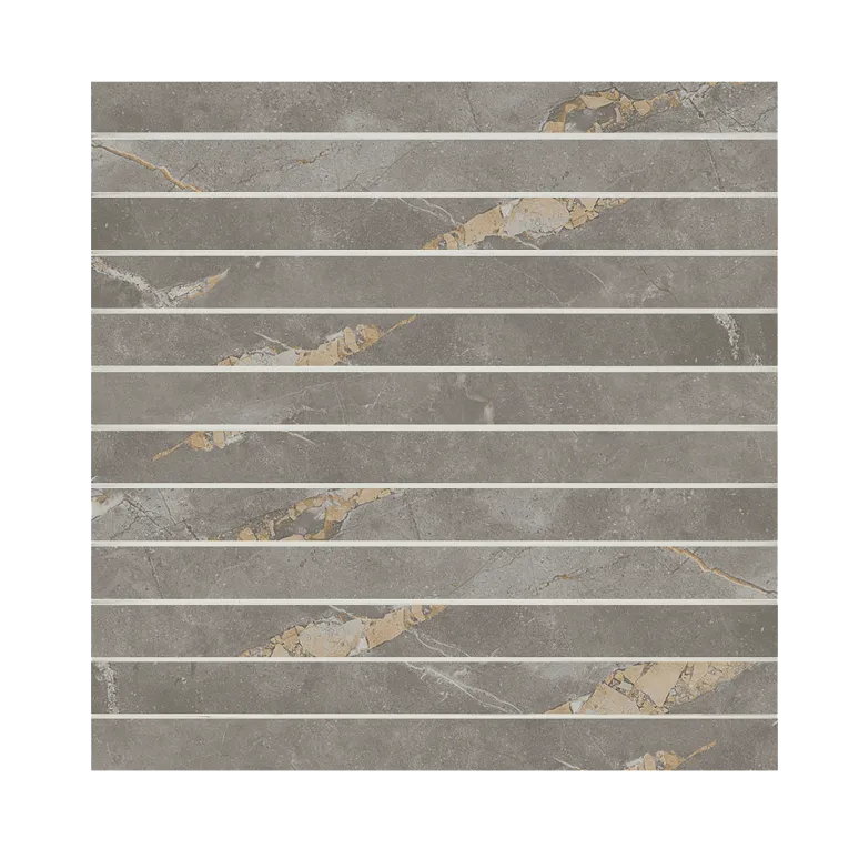 Arizona Tile - Marvel - Straight Stack Mesh - Rectified Porcelain Mosaic - Fior Di Bosco Matte