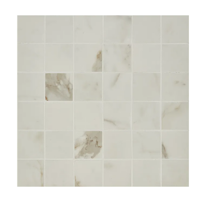 Arizona Tile - Marvel - 2" x 2" - Rectified Porcelain Mosaic - Calacatta Prestigio