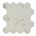 Arizona Tile - Marvel - Small Hex Mesh - Rectified Porcelain Mosaic - Calacatta Prestigio Matte