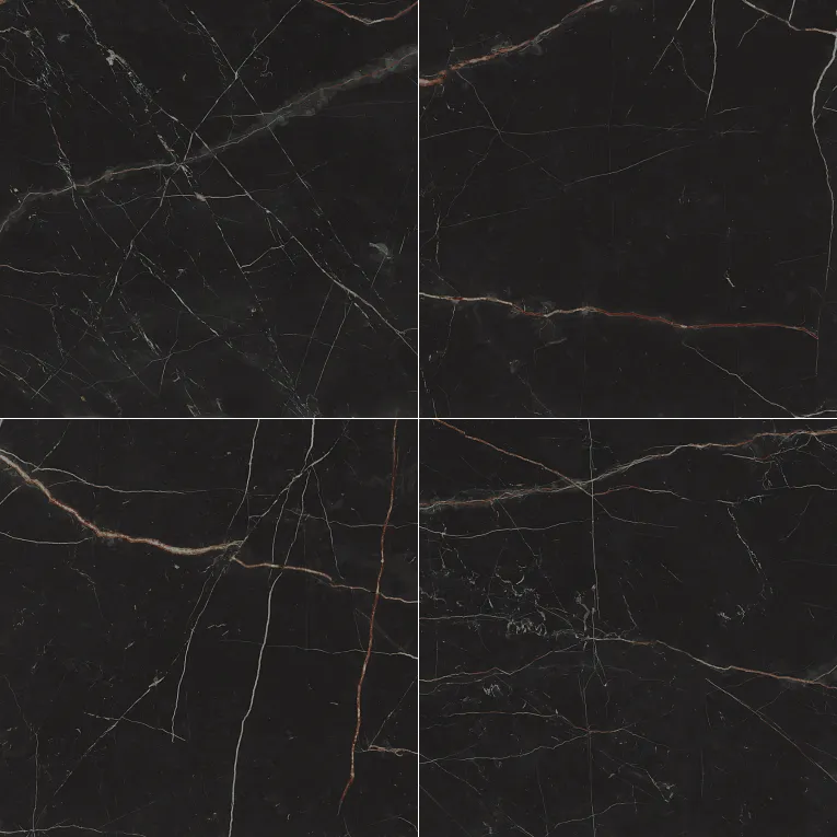 Arizona Tile - Marvel 24&quot; x 24&quot; Matte Rectified Porcelain Tile - Black Atlantis