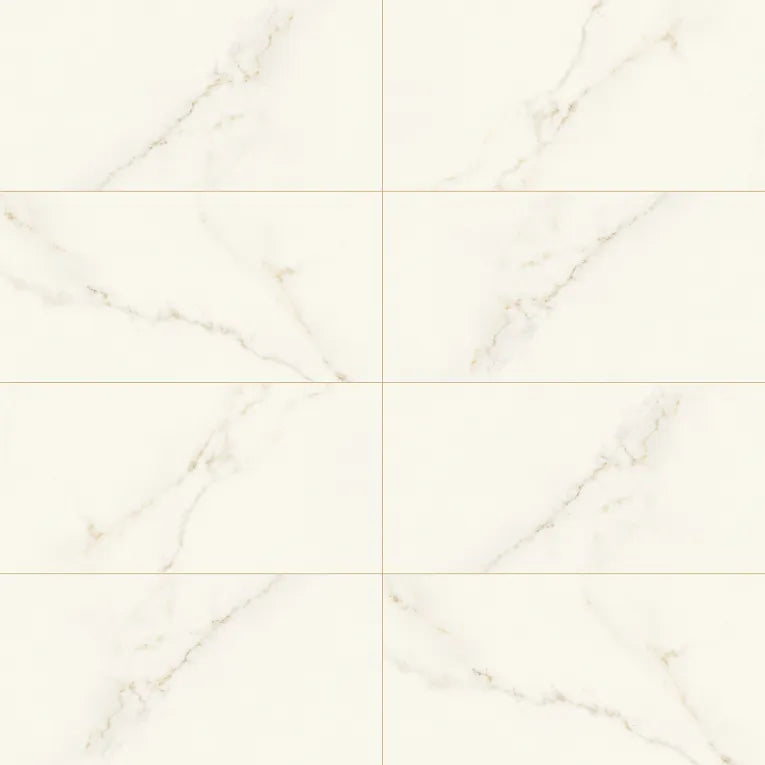 Arizona Tile - Marvel 12&quot; x 24&quot; Matte Rectified Porcelain Tile - Calacatta Apuano