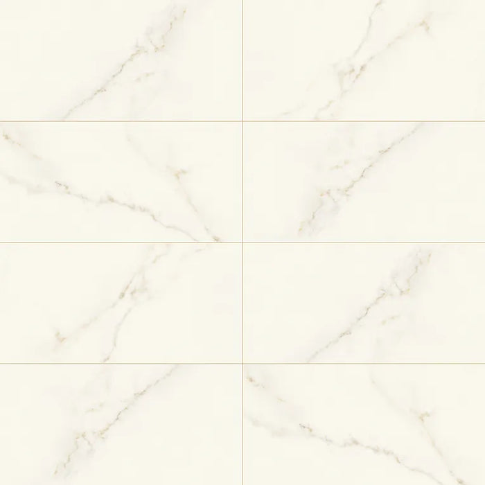 Arizona Tile - Marvel 12" x 24" Polished Rectified Porcelain Tile - Calacatta Apuano