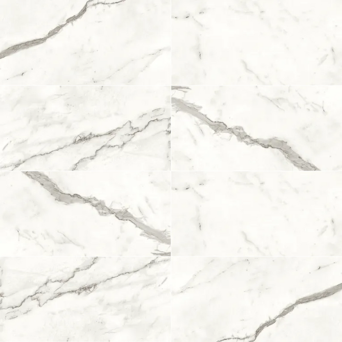 Arizona Tile - Marvel 12" x 24" Polished Rectified Porcelain Tile - Statuario Supremo