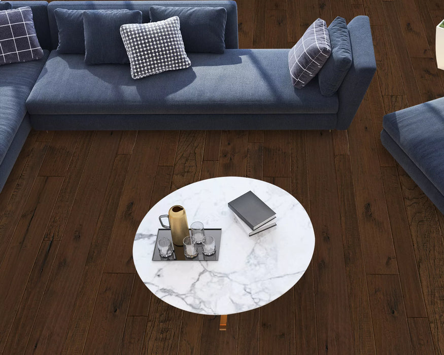 LW Flooring - Sonoma Valley - 3" & 7.5" x 74 3/4" RL - Engineered Hardwood - Merlot Top Angle