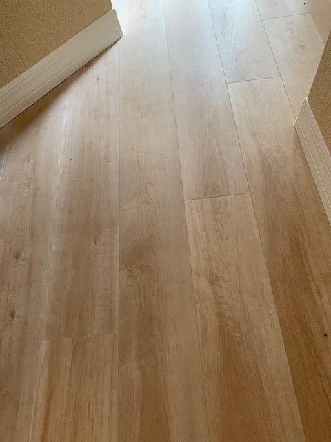 Compass Flooring - The Watershed Collection Laminate - Mississippi Maple floor installation