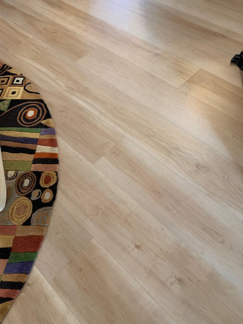 Compass Flooring - The Watershed Collection Laminate - Mississippi Maple floor installation