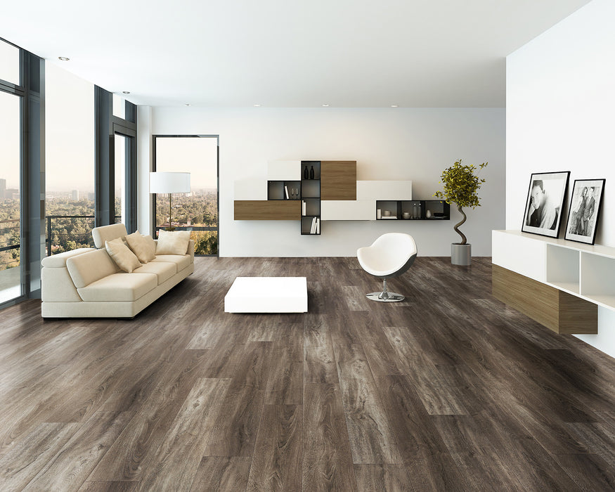 LW Flooring - Riverstone 7" x 48" Rigid Core Vinyl - Moonstone Creek Room scene