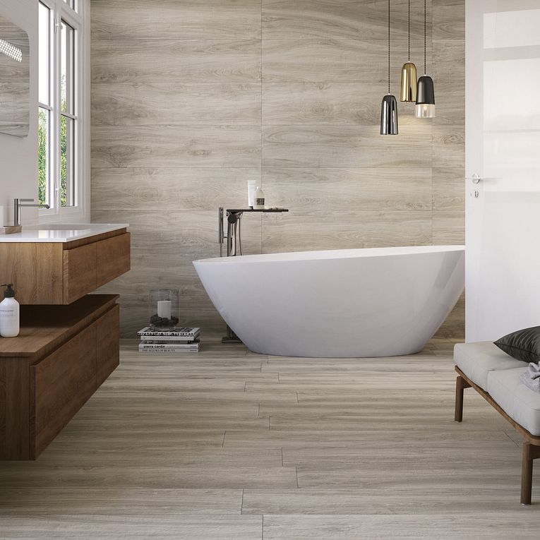 Arizona Tile - More Wood Series - Matte Rectified Porcelain Tile - Grigio