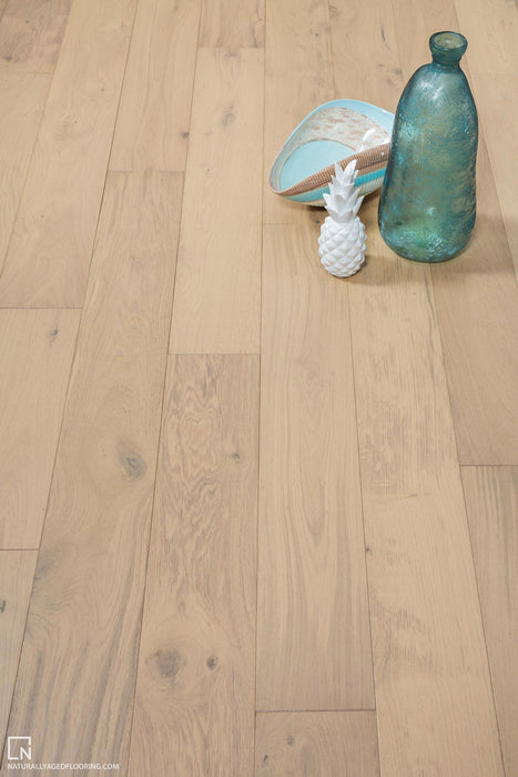Naturally Aged Flooring - Wirebrushed Series - White Mist Installed 2
