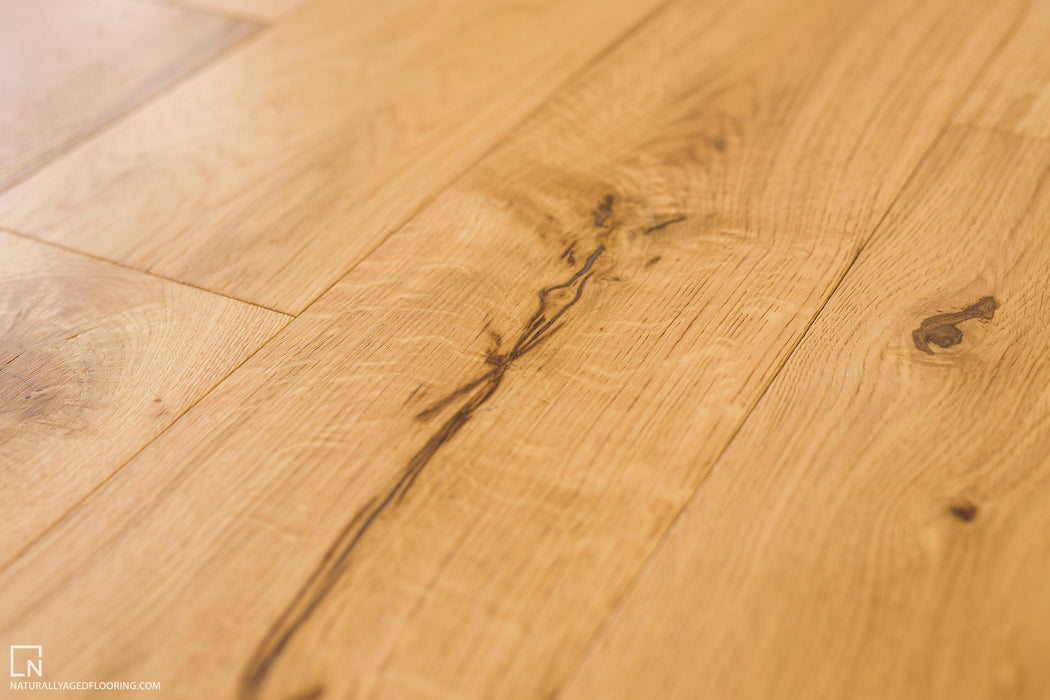 Naturally Aged Flooring - Wirebrushed Series - Willow Wind Close View