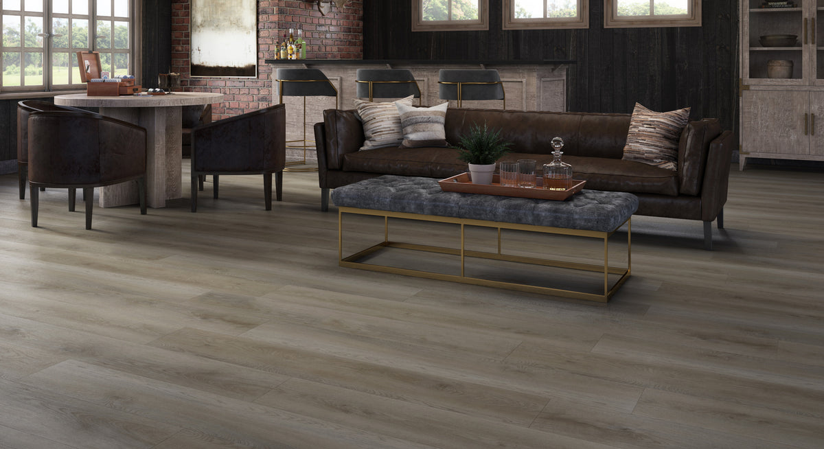 NovaFloor - Brixton HDC 9.06&quot; x 60&quot; - Grand Oak Emery Room Scene