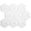 See Bellagio - Nebula Collection Porcelain 3D Hex Mosaic - Perixo