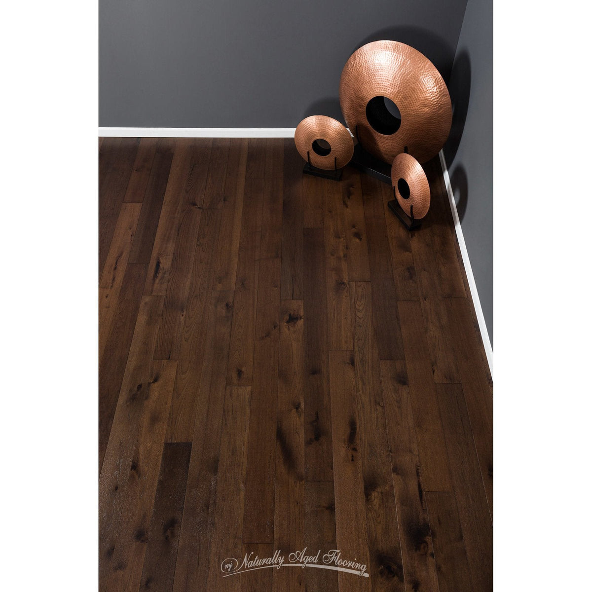Naturally Aged Flooring - Royal Collection- Wire Brushed Hickory Engineered Hardwood - Countryside