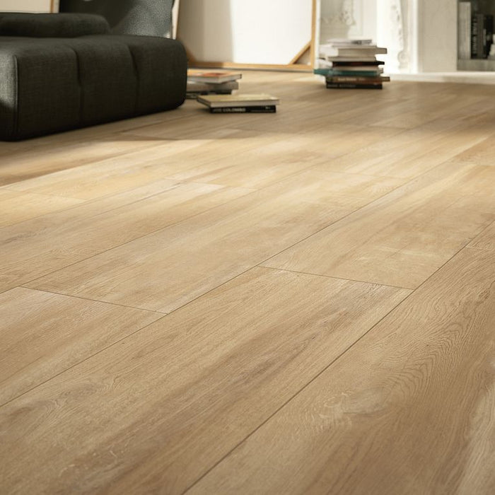 Arizona Tile - Aequa Series - 8" x 32" Porcelain Tile - Silva floor installation