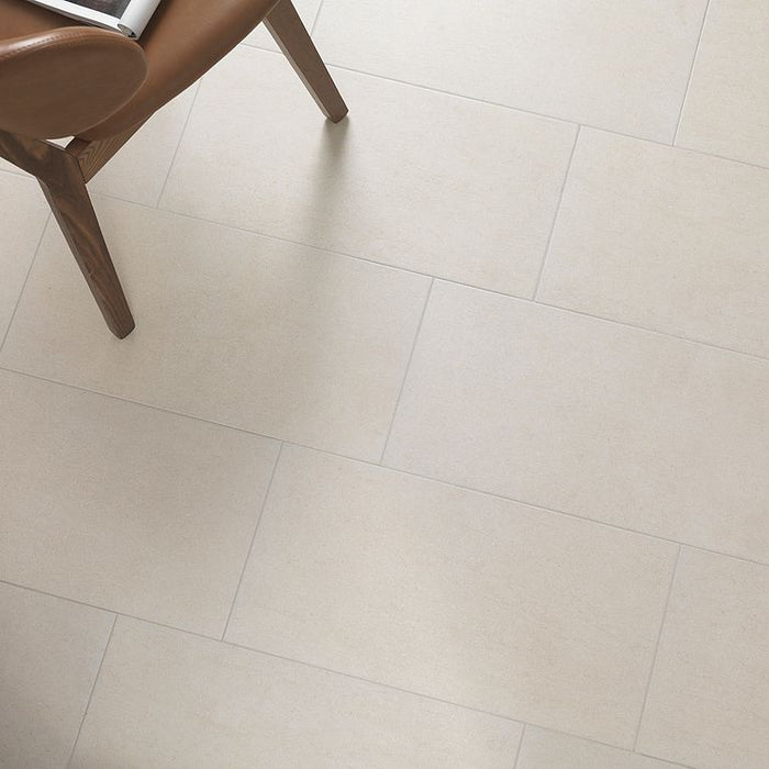 Arizona Tile - Pave Series - 12" x 24" Porcelain Tile - Ivory - Room Scene