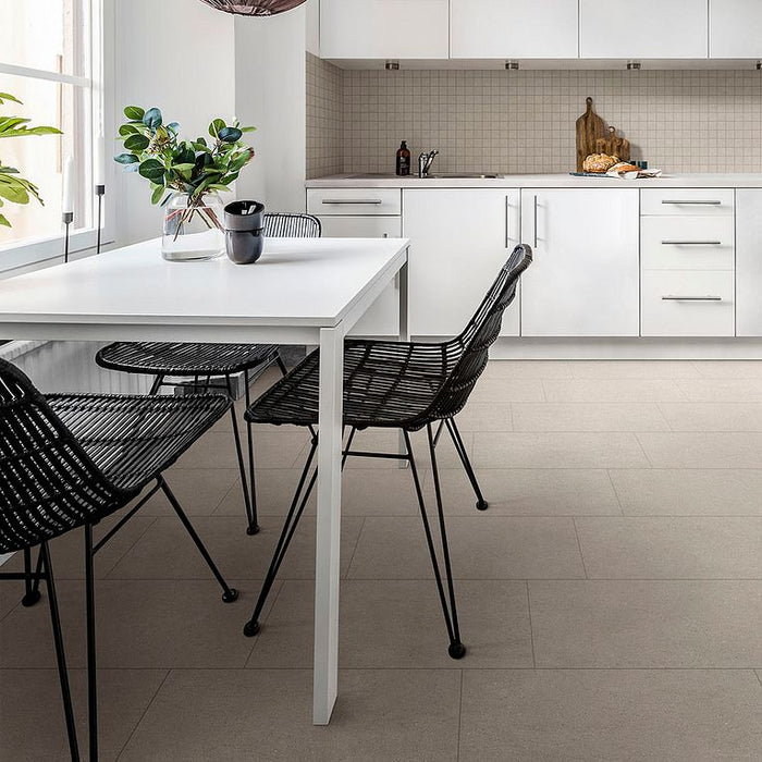 Arizona Tile - Pave Series - 12" x 24" Porcelain Tile - Grigio - Room Scene