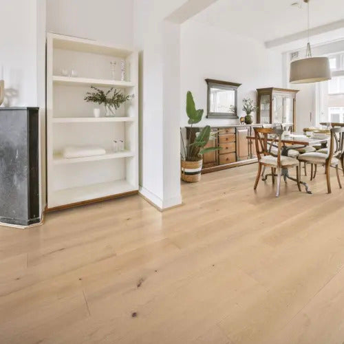 Nuvelle - New Reserve Collection - Engineered European Oak - 8.625&quot; x 75.2&quot; - Dahlia Installed