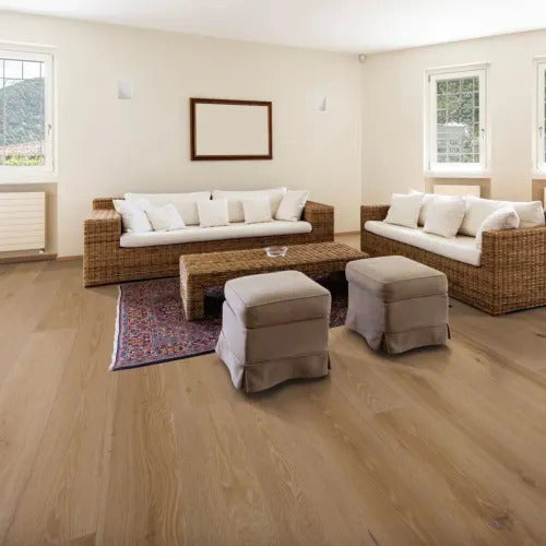 Nuvelle - New Reserve Collection - Engineered European Oak - 8.625&quot; x 75.2&quot; - Portobello Installed