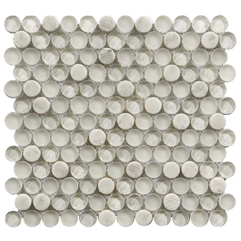 Maniscalco - Bennelong Point Series - Stone and Glass Mosaic - Dots - Carrara Blend