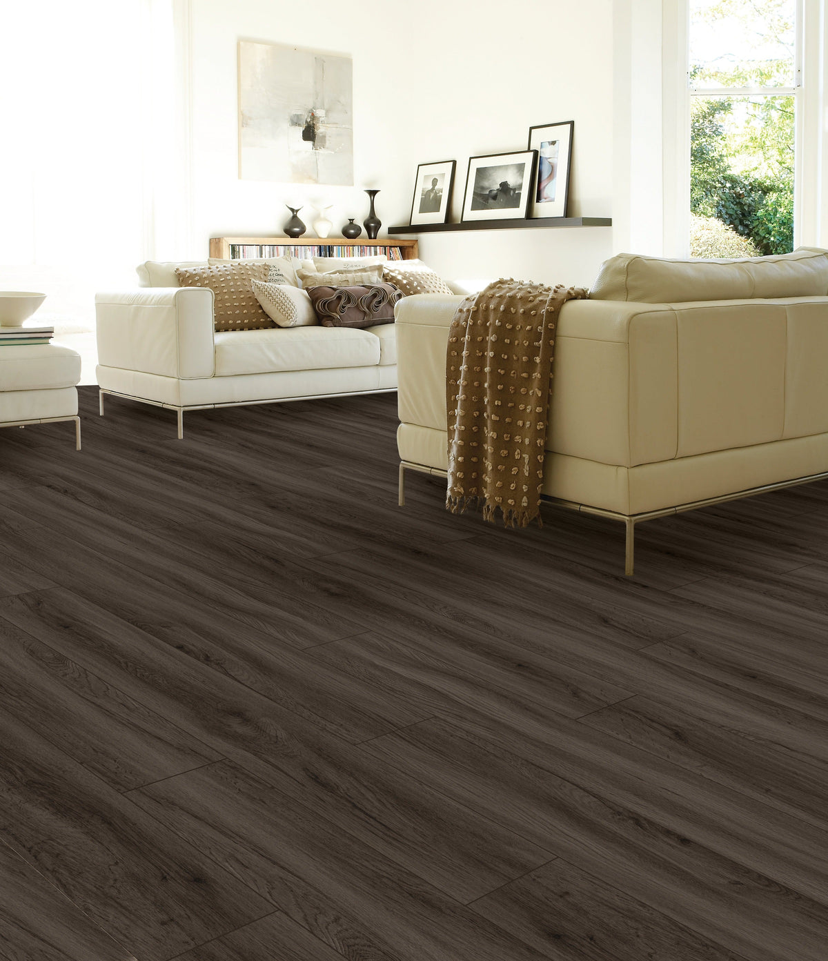 Floors 2000 - Oakley Collection 7 in. x 48 in. Luxury Vinyl - Espresso floor installation