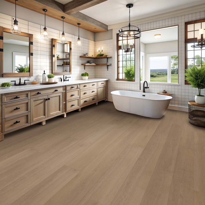 Palmetto Road - Outer Banks Collection - 9" x 72" - Luxury Vinyl - Hatteras Room Scene