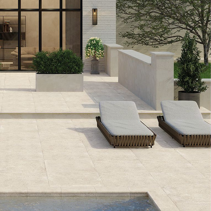 Arizona Tile - Konkrete Series - 24" x 48" R11 Anti-Slip Porcelain Tile - Bianco floor installation