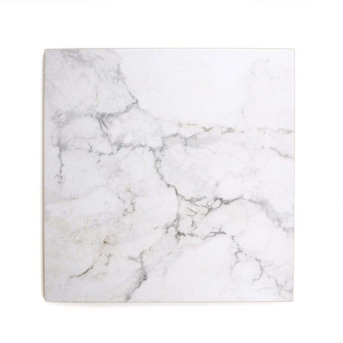 Lungarno - Parisian Chequer 12" x 12" Porcelain Tile - Blanche