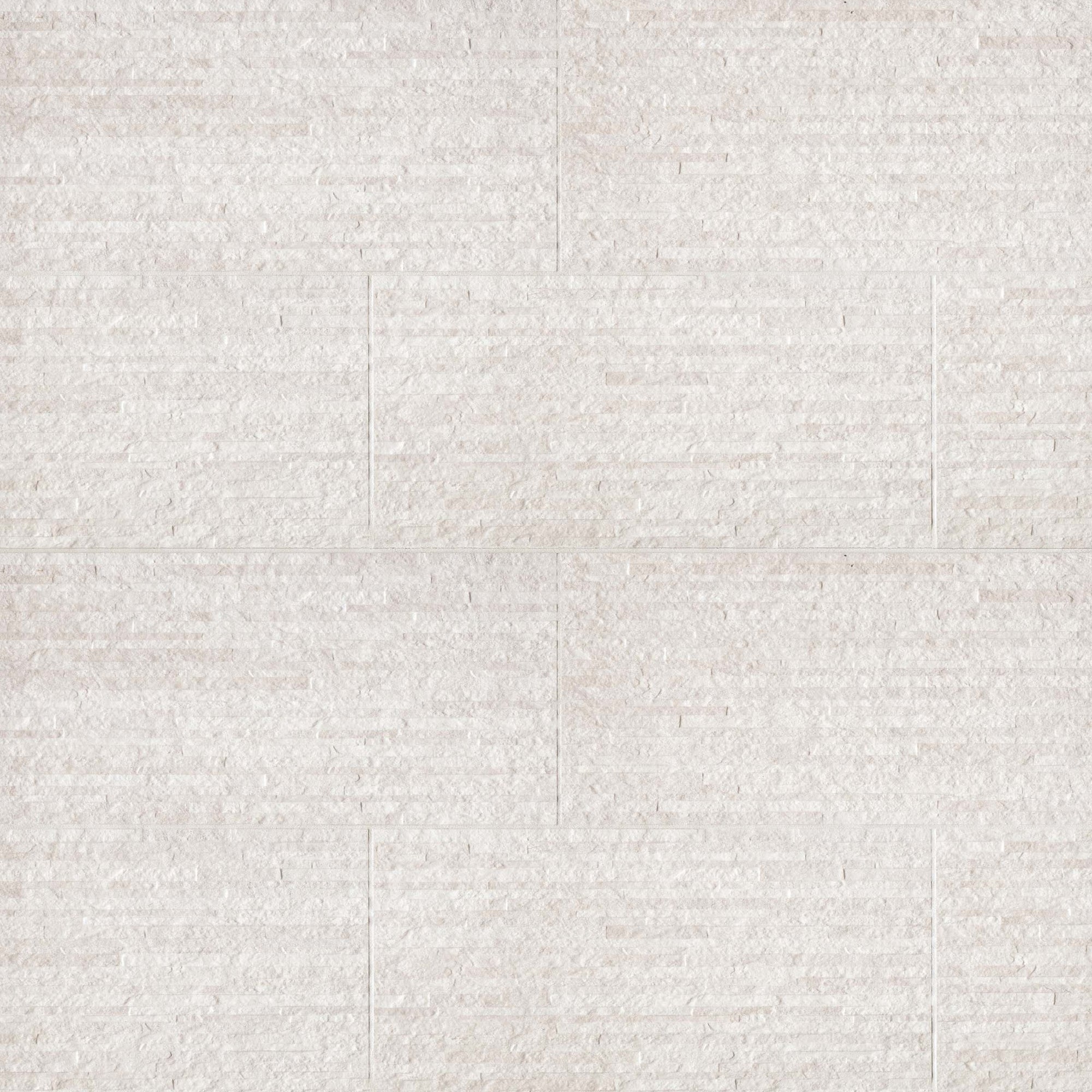 Bedrosians - Purestone 12" x 24" Floor & Wall Tile - Bianco Matte Muretto Textured