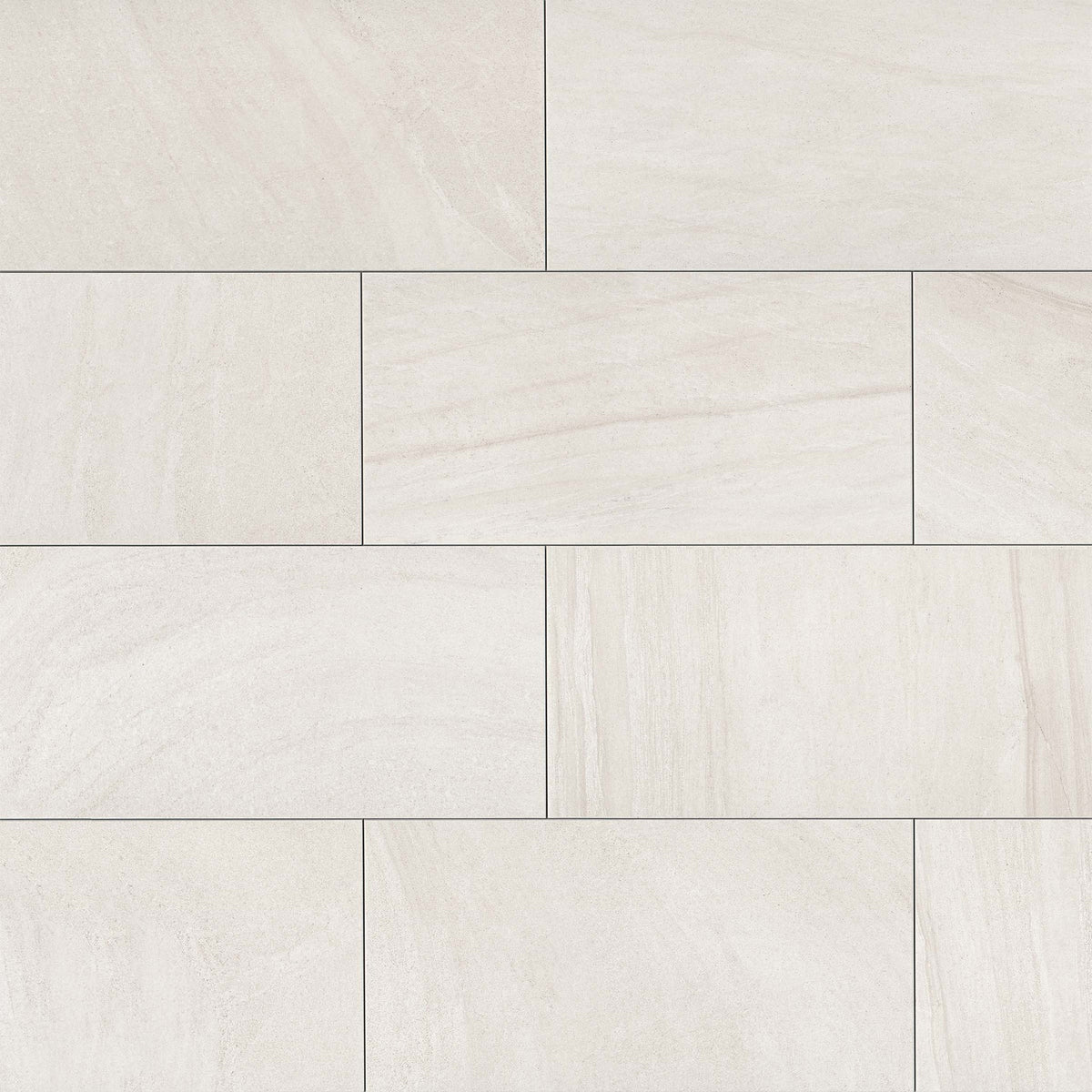 Bedrosians - Purestone 12&quot; x 24&quot; Floor &amp; Wall Tile - Bianco Matte