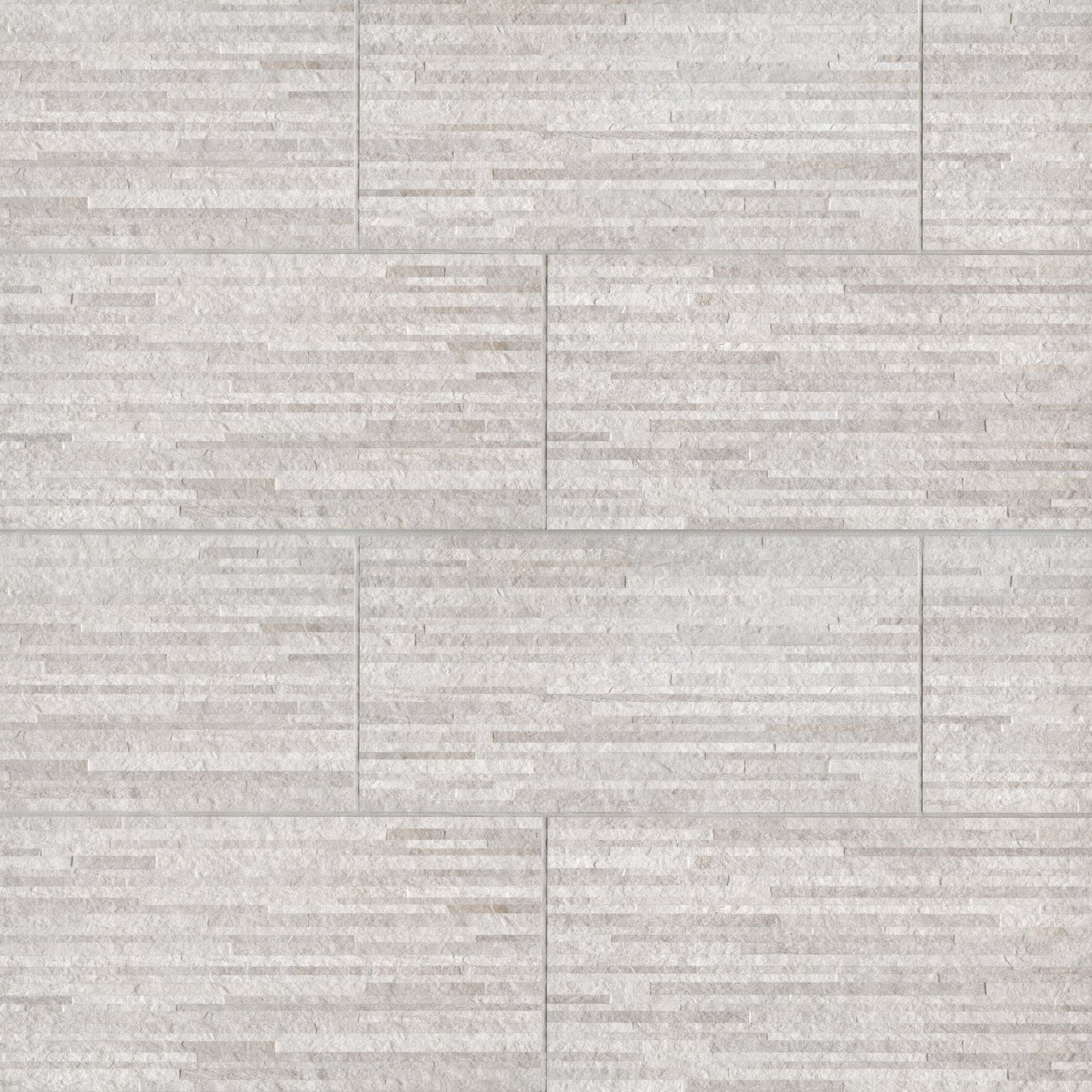 Bedrosians - Purestone 12" x 24" Floor & Wall Tile - Grigio Matte Muretto Textured