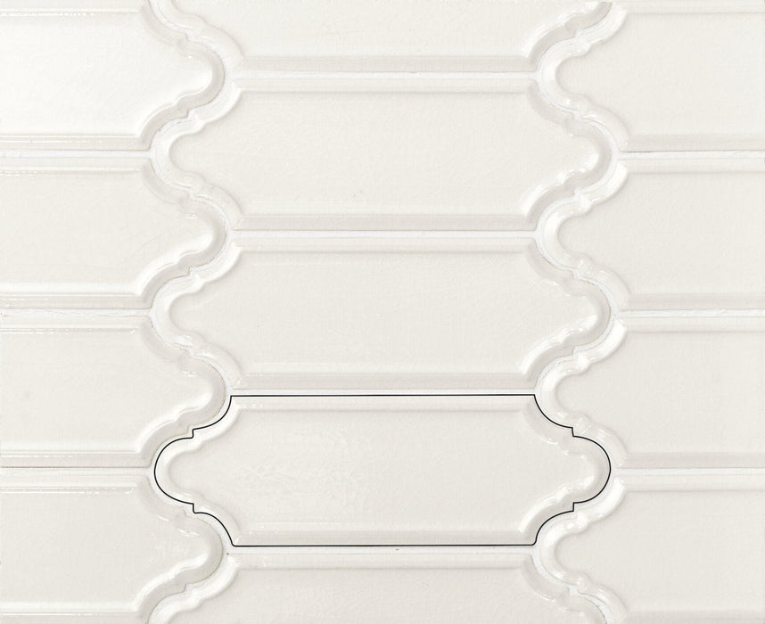 Ape Grupo - Hamptons 2" x 6" - Mecox Snow Crackled
