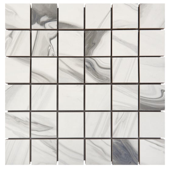 Floors 2000 - Prestige 2 in. x 2 in. Polished Porcelain Mosaic - Grey